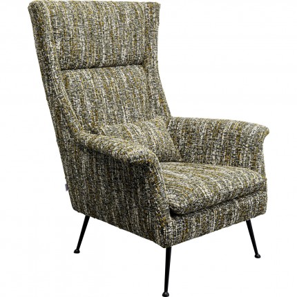 Armchair Vegas Forever Melange green Kare Design