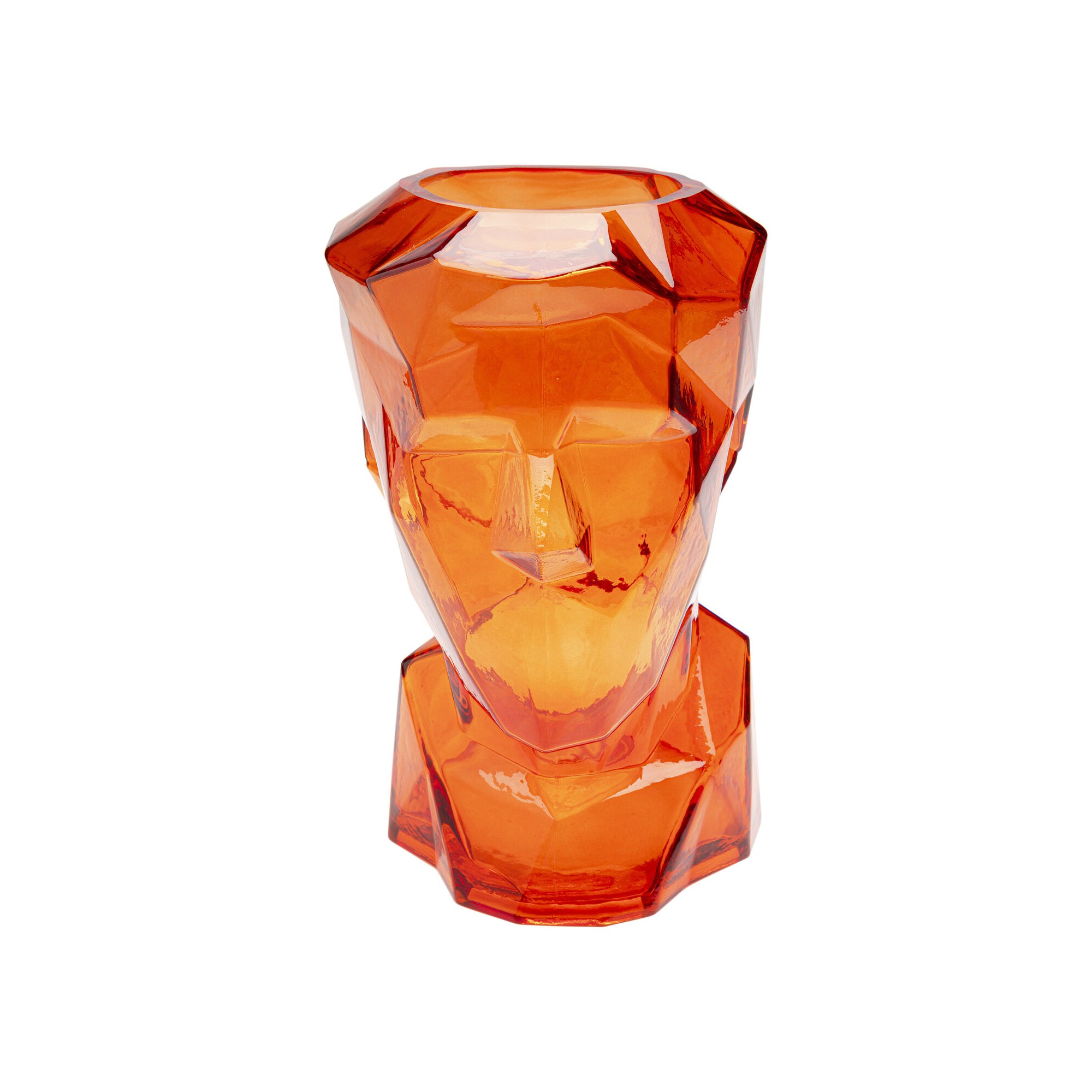 Vase Prisma Face orange 30cm