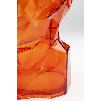 Vase Prisma visage orange 30cm Kare Design