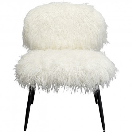 Armchair Hairy white Kare Design