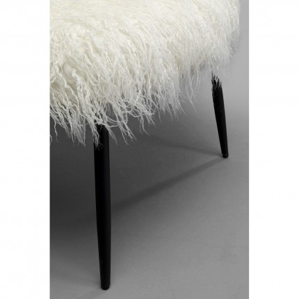 Fauteuil Hairy blanc Kare Design