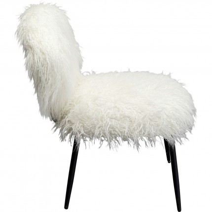 Armchair Hairy white Kare Design