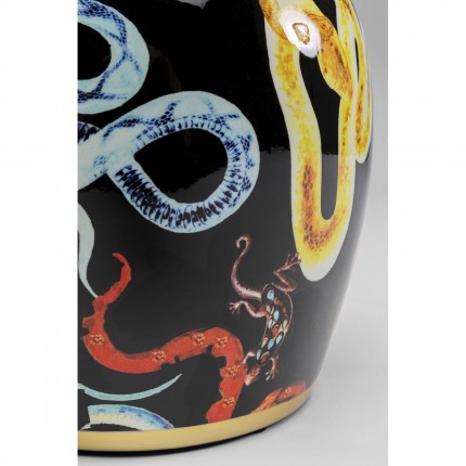 Vase noir serpents 22cm Kare Design