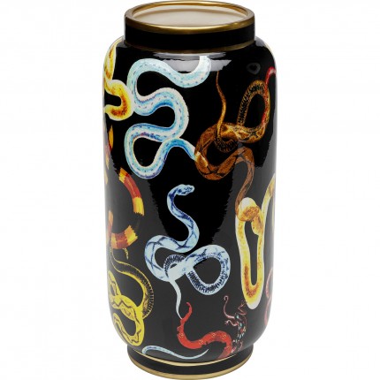 Vase black snake 40cm Kare Design