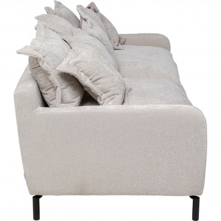 Sofa Lullaby 3-Seater velvet cream Kare Design