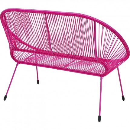 Outdoor Bench Acapulco Mono pink Kare Design