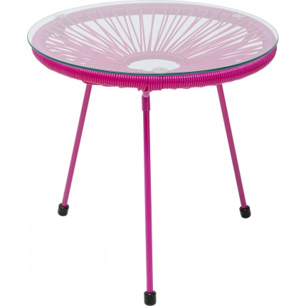 Table d'appoint Acapulco Mono 50cm rose Kare Design