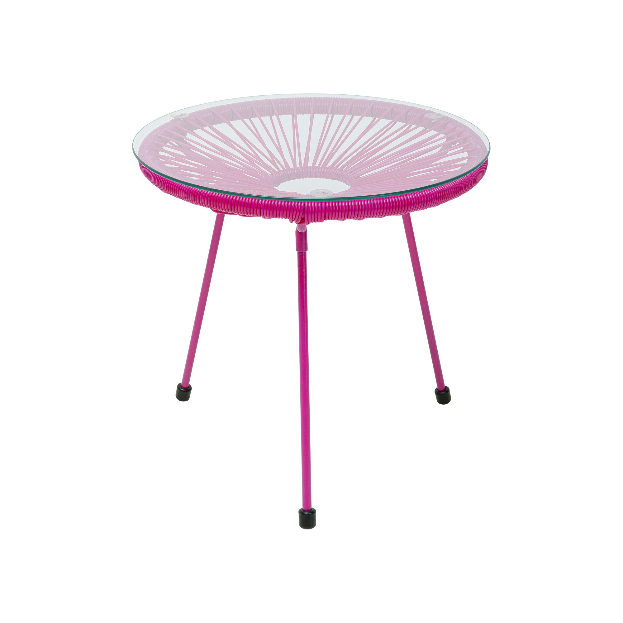 Table d'appoint Acapulco Mono 50cm rose Kare Design