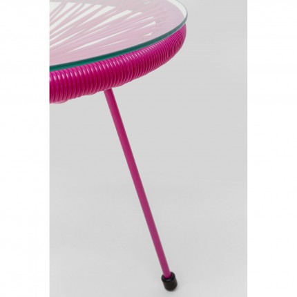 Table d'appoint Acapulco Mono 50cm rose Kare Design