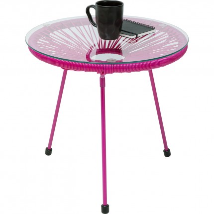 Outdoor Side Table Acapulco Mono pink Kare Design