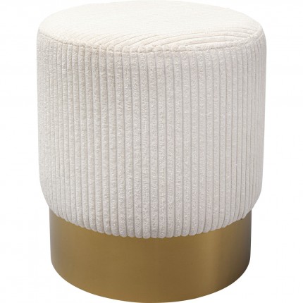 Stool Cherry Cord cream and brass Kare Design