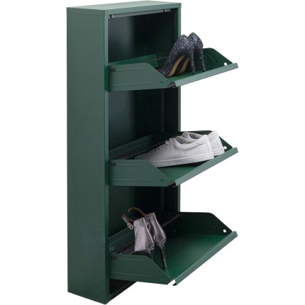 Shoe Container Caruso green 3 drawers Kare Design