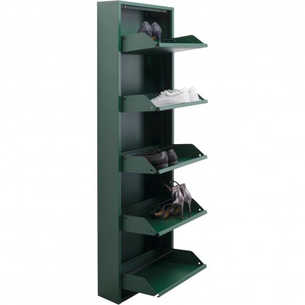 Shoe Container Caruso green 5 drawers Kare Design