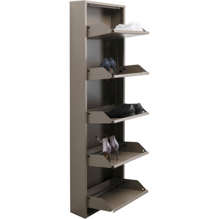 Shoe Container Caruso taupe 5 drawers Kare Design