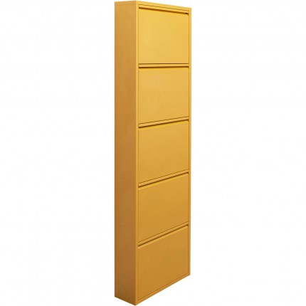 Shoe Container Caruso yellow 5 drawers Kare Design