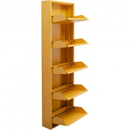 Shoe Container Caruso yellow 5 drawers Kare Design