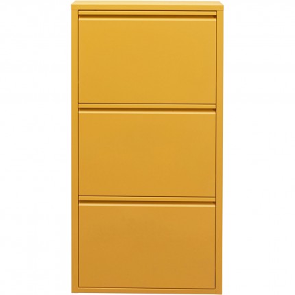 Shoe Container Caruso yellow 3 drawers Kare Design