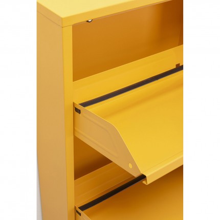 Shoe Container Caruso yellow 3 drawers Kare Design