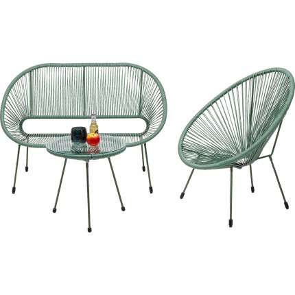 Fauteuil de jardin Acapulco Mono vert Kare Design