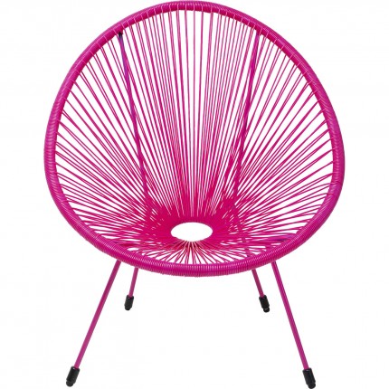 Fauteuil de jardin Acapulco Mono rose Kare Design