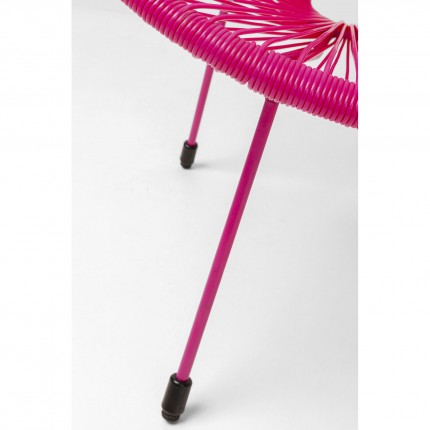 Outdoor Armchair Acapulco Mono pink Kare Design