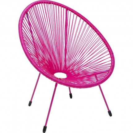 Fauteuil de jardin Acapulco Mono rose Kare Design