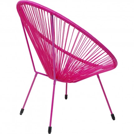 Fauteuil de jardin Acapulco Mono rose Kare Design