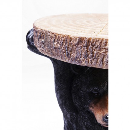 Table d'appoint Animal mini ours noir Kare Design