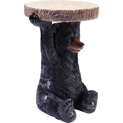 Table d'appoint Animal mini ours noir Kare Design