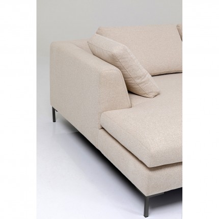 Corner Sofa Gianna Creme Left Kare Design