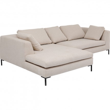 Corner Sofa Gianna Creme Left Kare Design