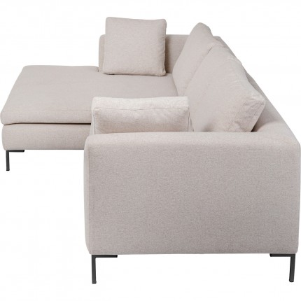 Corner Sofa Gianna Creme Left Kare Design