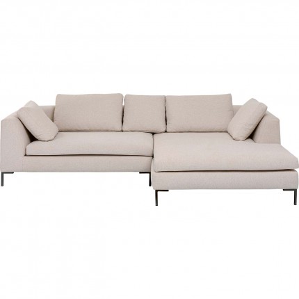 Canapé d'angle Gianna 290cm droite crème Kare Design