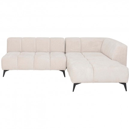 Corner Sofa Nia right velvet cream Kare Design