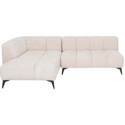 Corner Sofa Nia left velvet cream Kare Design