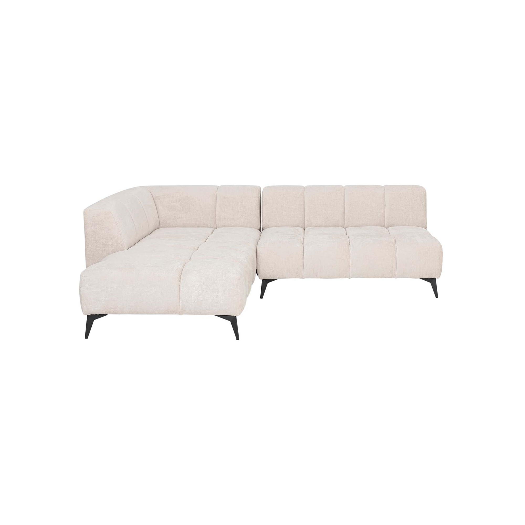 Corner Sofa Nia left velvet cream Kare Design