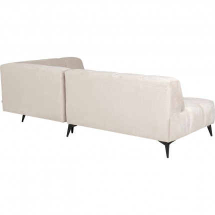 Corner Sofa Nia right velvet cream Kare Design