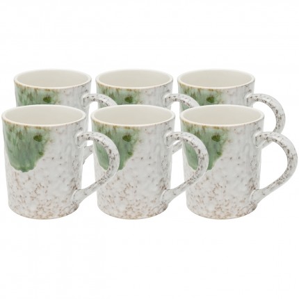 Mugs Biscotti verts set de 6 Kare Design