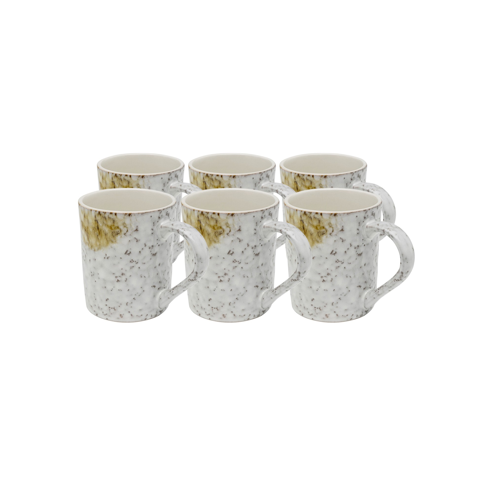 Mugs Biscotti jaunes set de 6 Kare Design