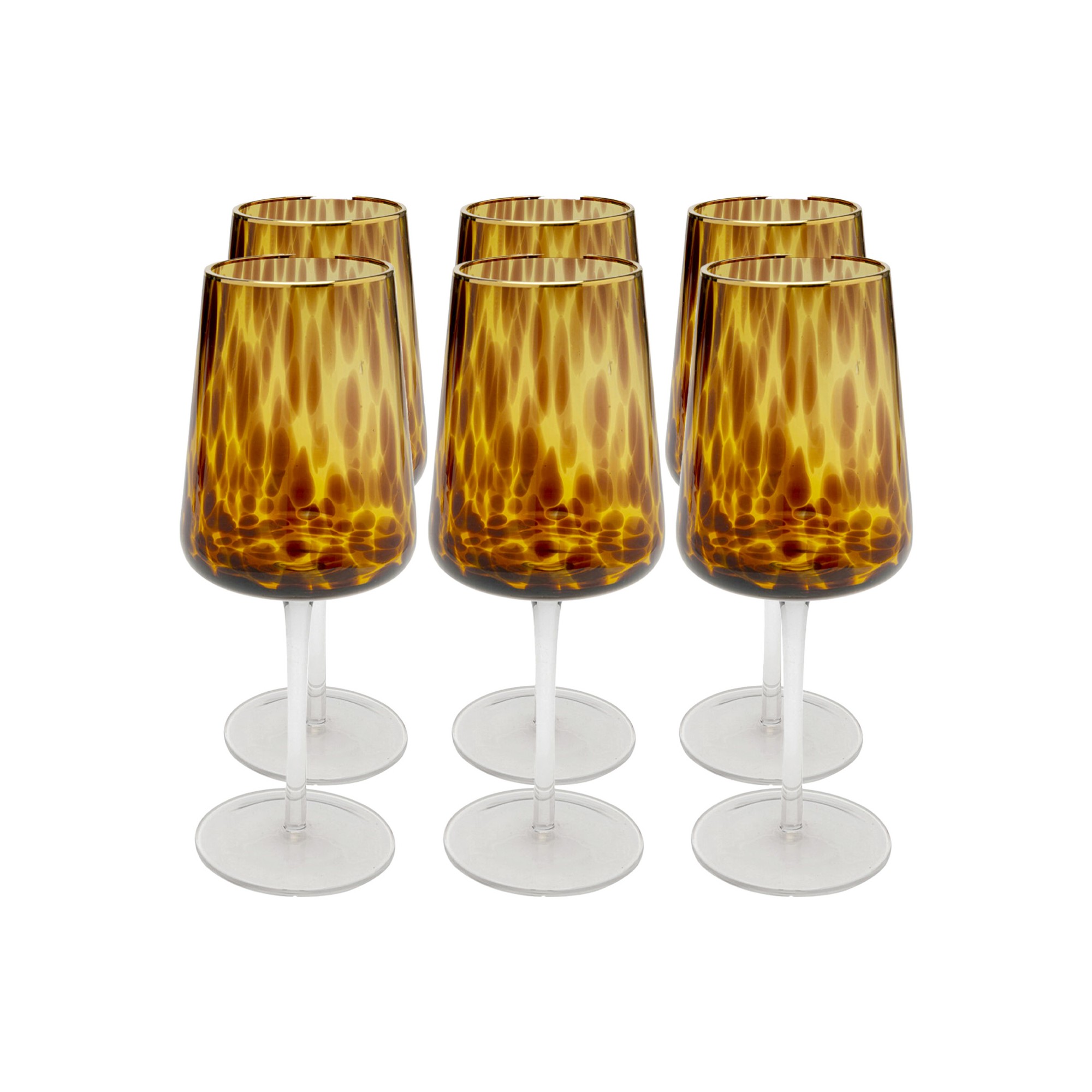 Wine Glass Caramel (4/set) Kare Design