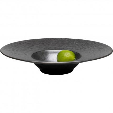 Assiettes creuses Cosmos noires 27cm set de 4 Kare Design