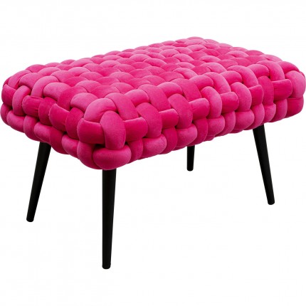 Banc Weave velours rose Kare Design