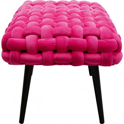 Bench Weave velvet pink Kare Design