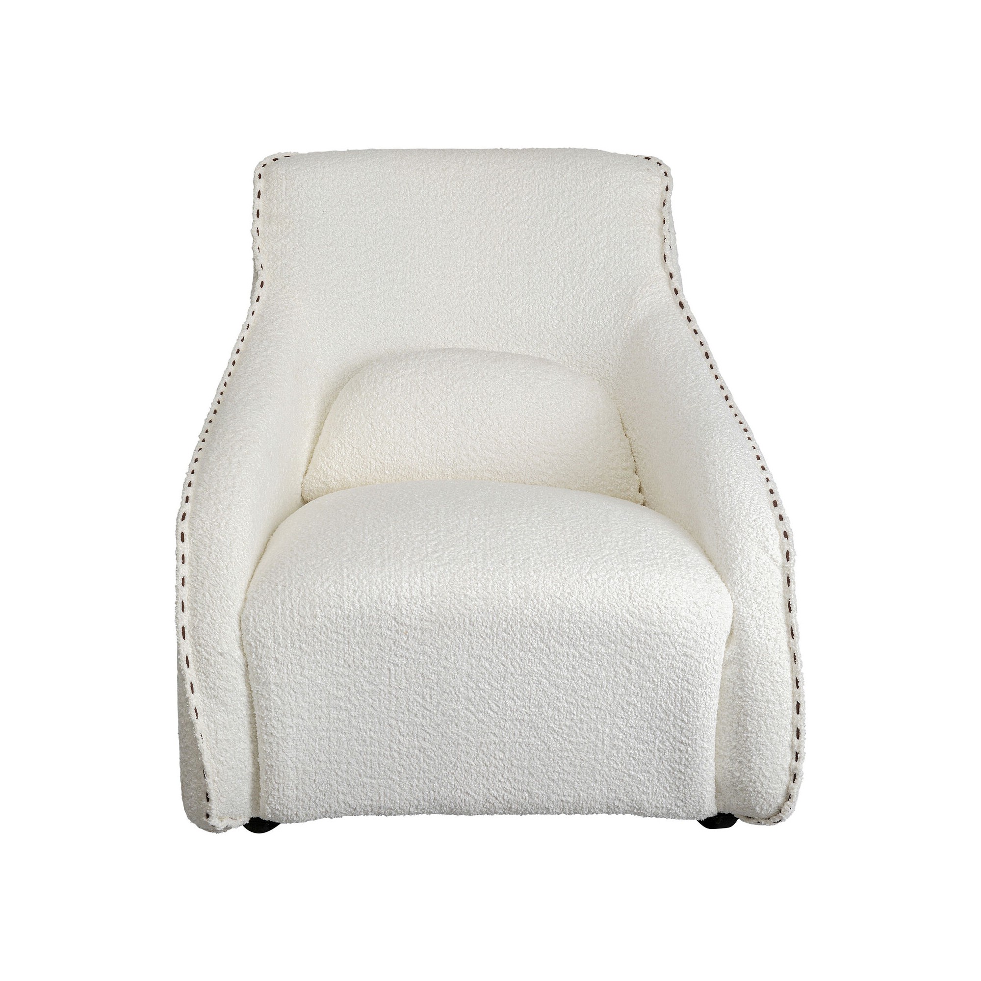 Fauteuil à bascule Swing Ritmo bouclé crème