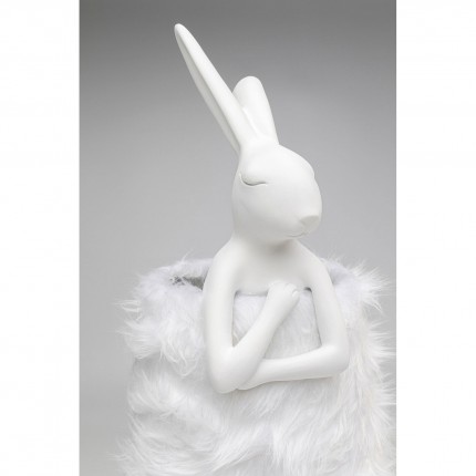 Lampe Animal lapin Fluff blanc 68cm Kare Design