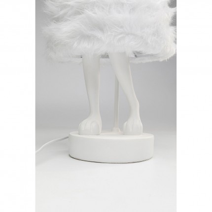 Lampe Animal lapin Fluff blanc 68cm Kare Design