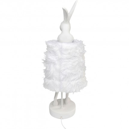 Lampe Animal lapin Fluff blanc 68cm Kare Design