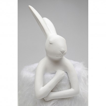 Lampe Animal lapin Fluff 50cm blanc Kare Design