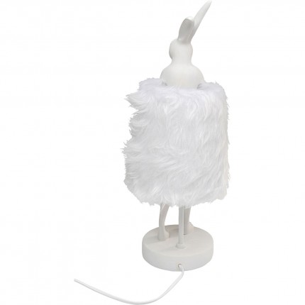 Lampe Animal lapin Fluff 50cm blanc Kare Design