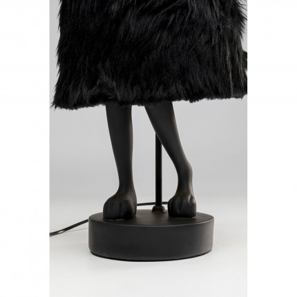 Table Lamp Animal rabbit Fluff 68cm black Kare Design